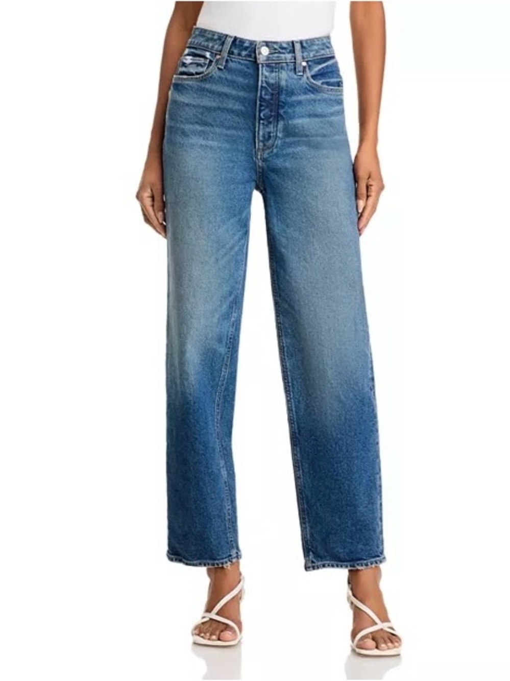 PAIGE Alexis High-Rise Ankle Barrel Jeans